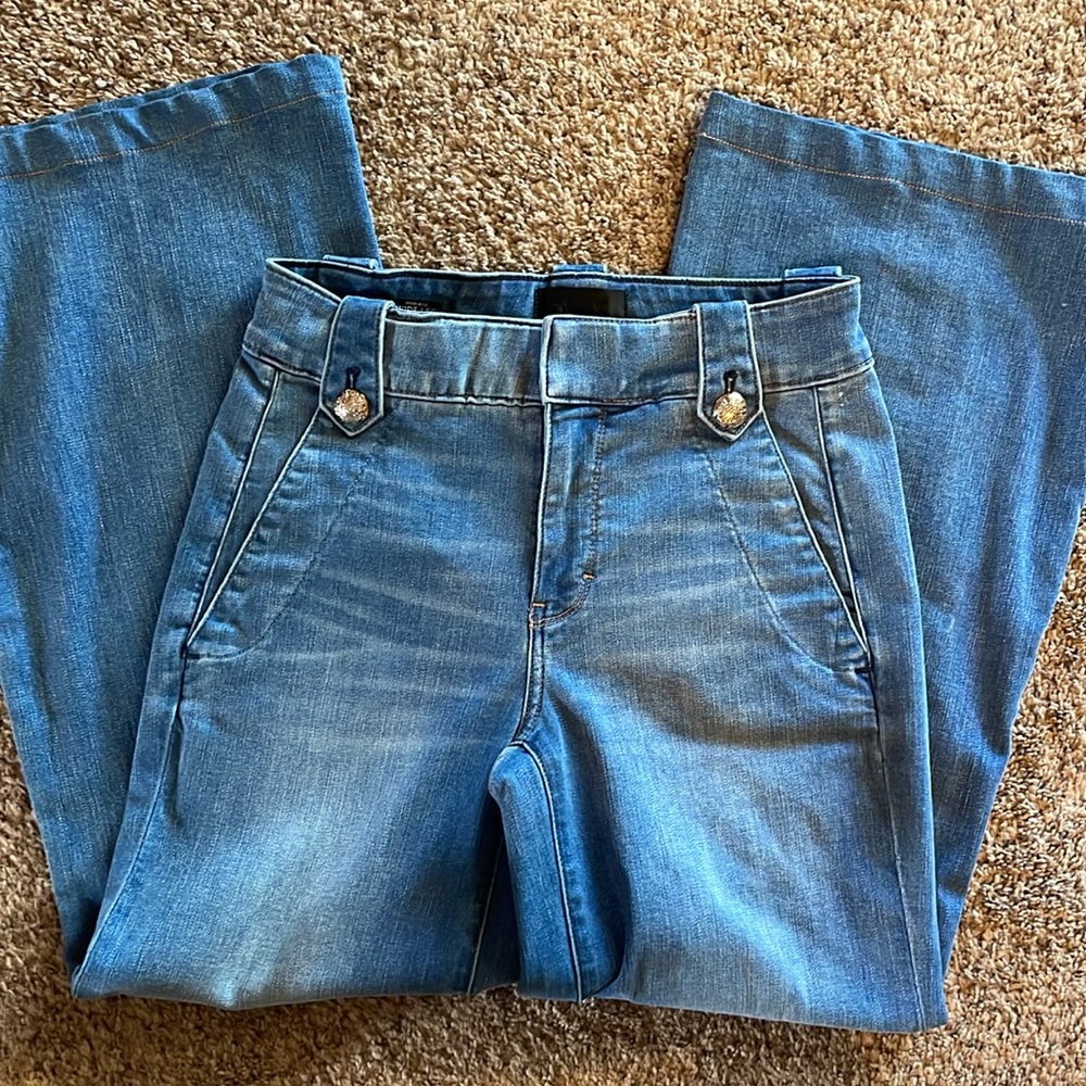 White House black market wide leg jeans - Picture 2 of 3